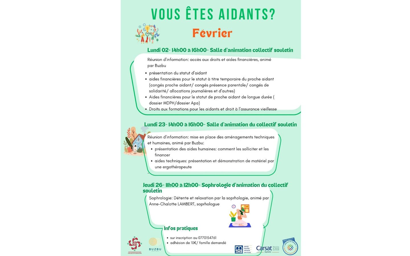 Atelier des aidants : sophrologie