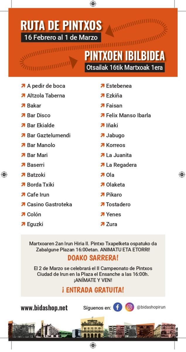 II Route du Pintxo de Irun