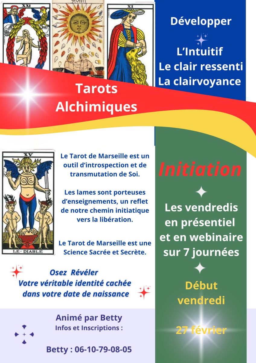 Atelier “Au cœur des lames du Tarot de Marseille