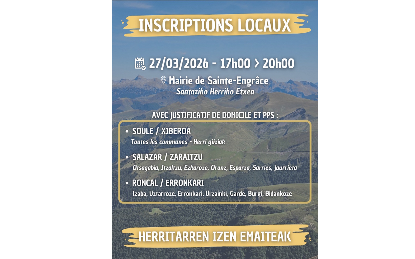 Marathon : inscriptions müga trail