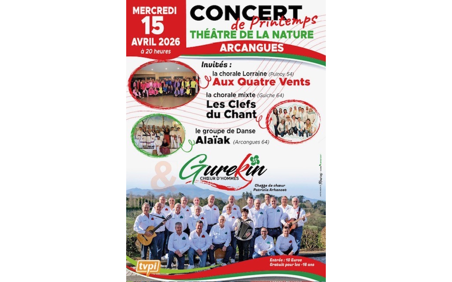 Concert du Choeur Gurekin et folklore basque