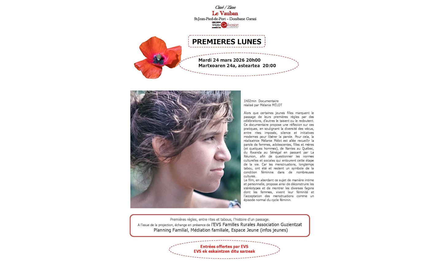 Ciné-rencontre : Premières lunes. En présence  ...