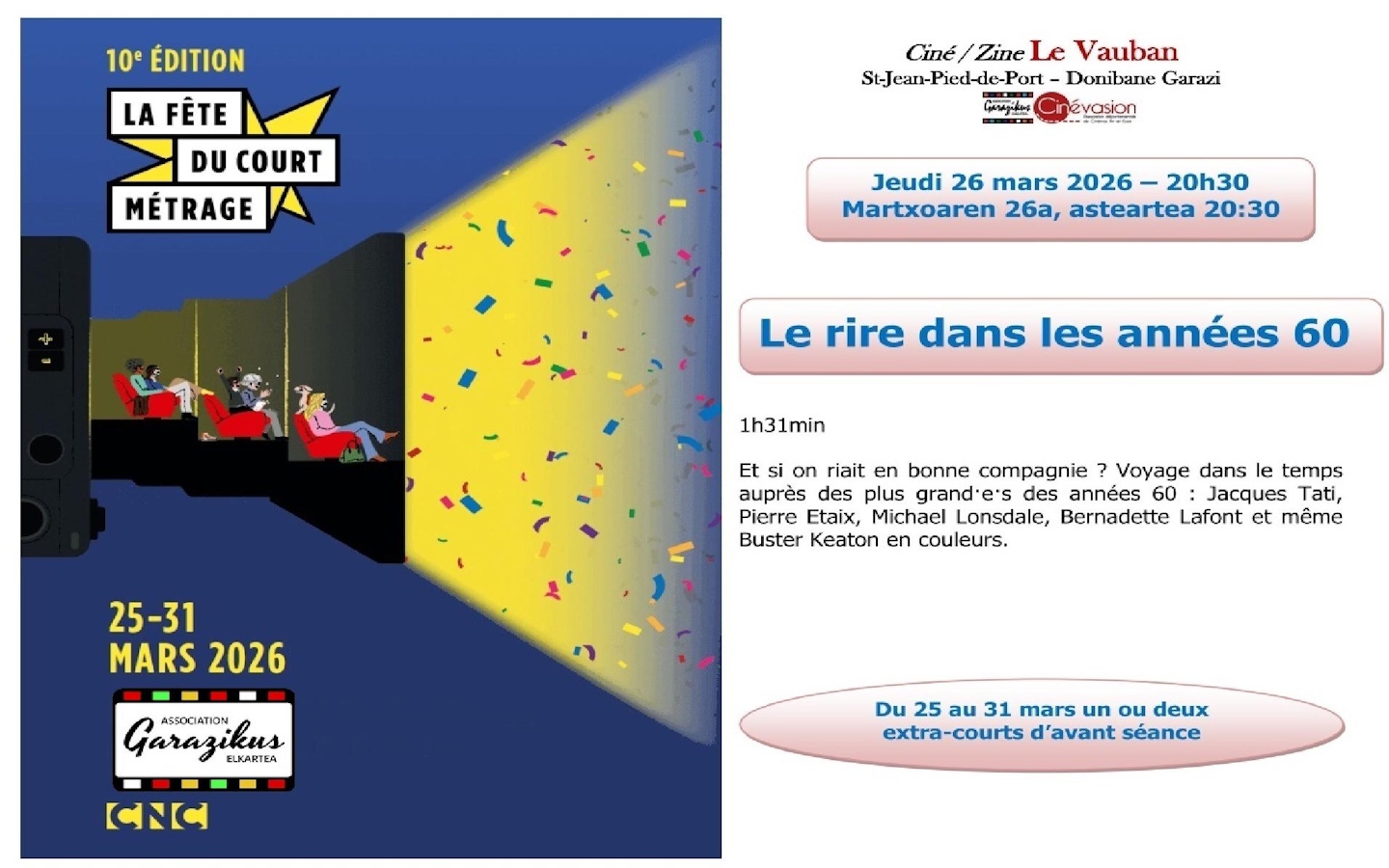 10ème édition : La fête du court métrage. : le ...