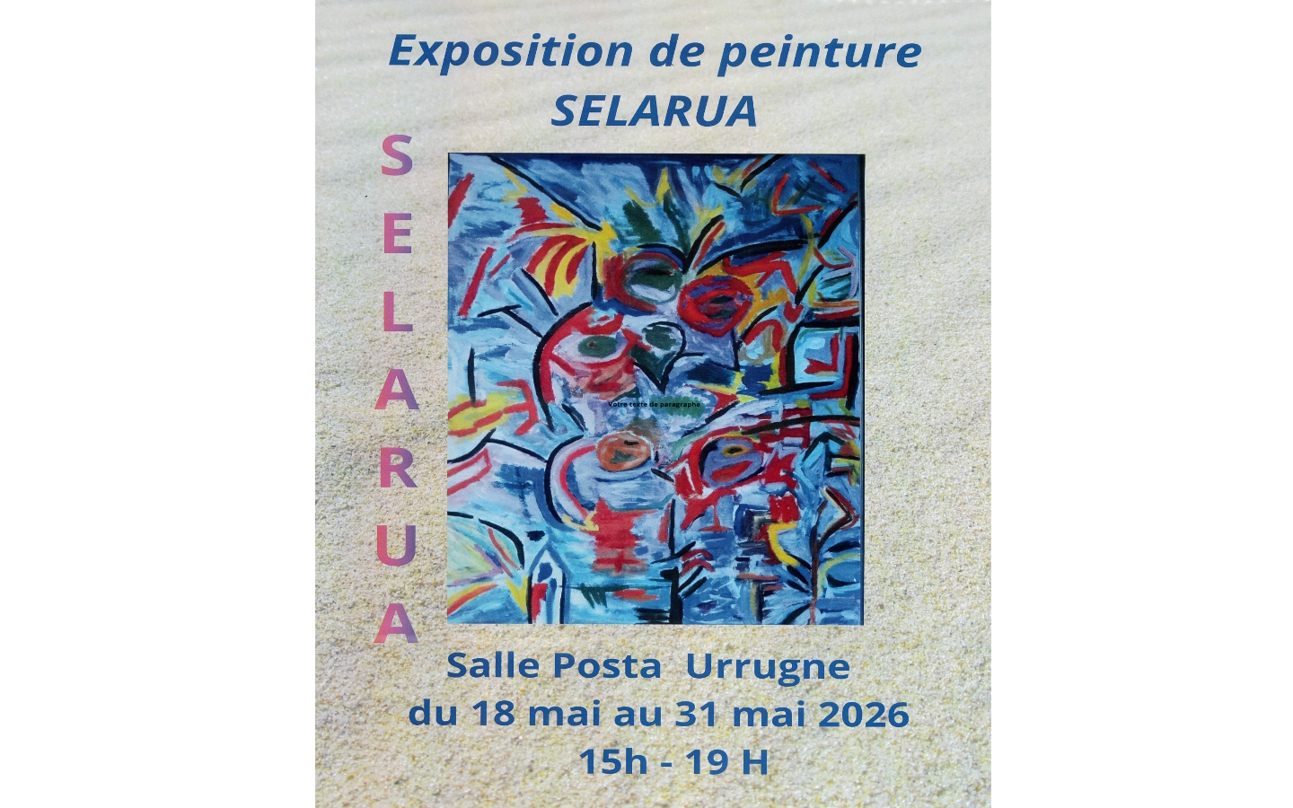 Exposition de peintures par l'atelier Selarua