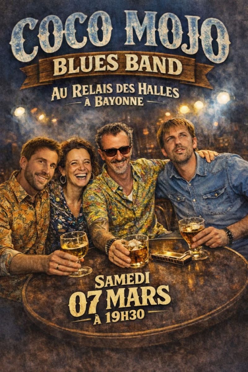 🎸 Soirée Blues avec COCO MOJO Blues Band – Sam ...