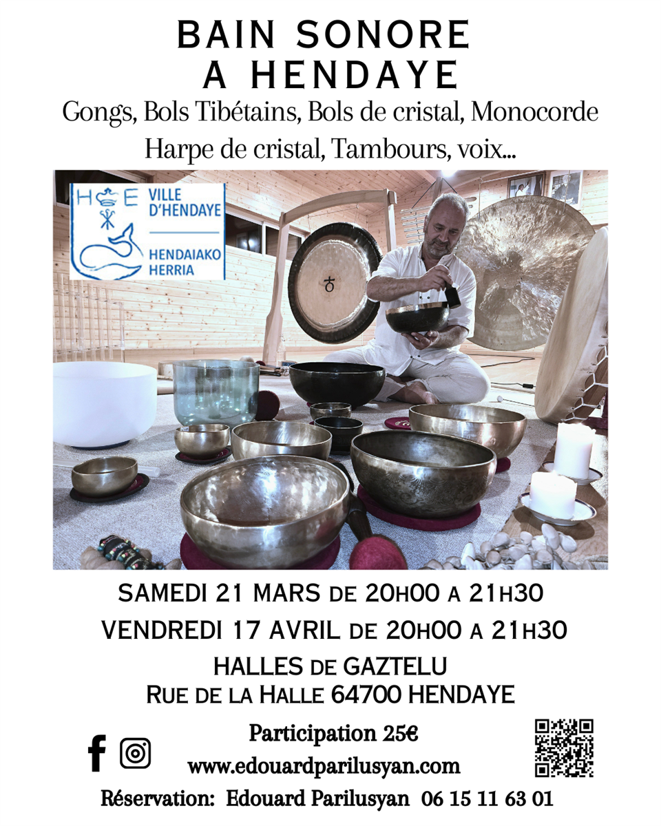 Bain sonore à Hendaye