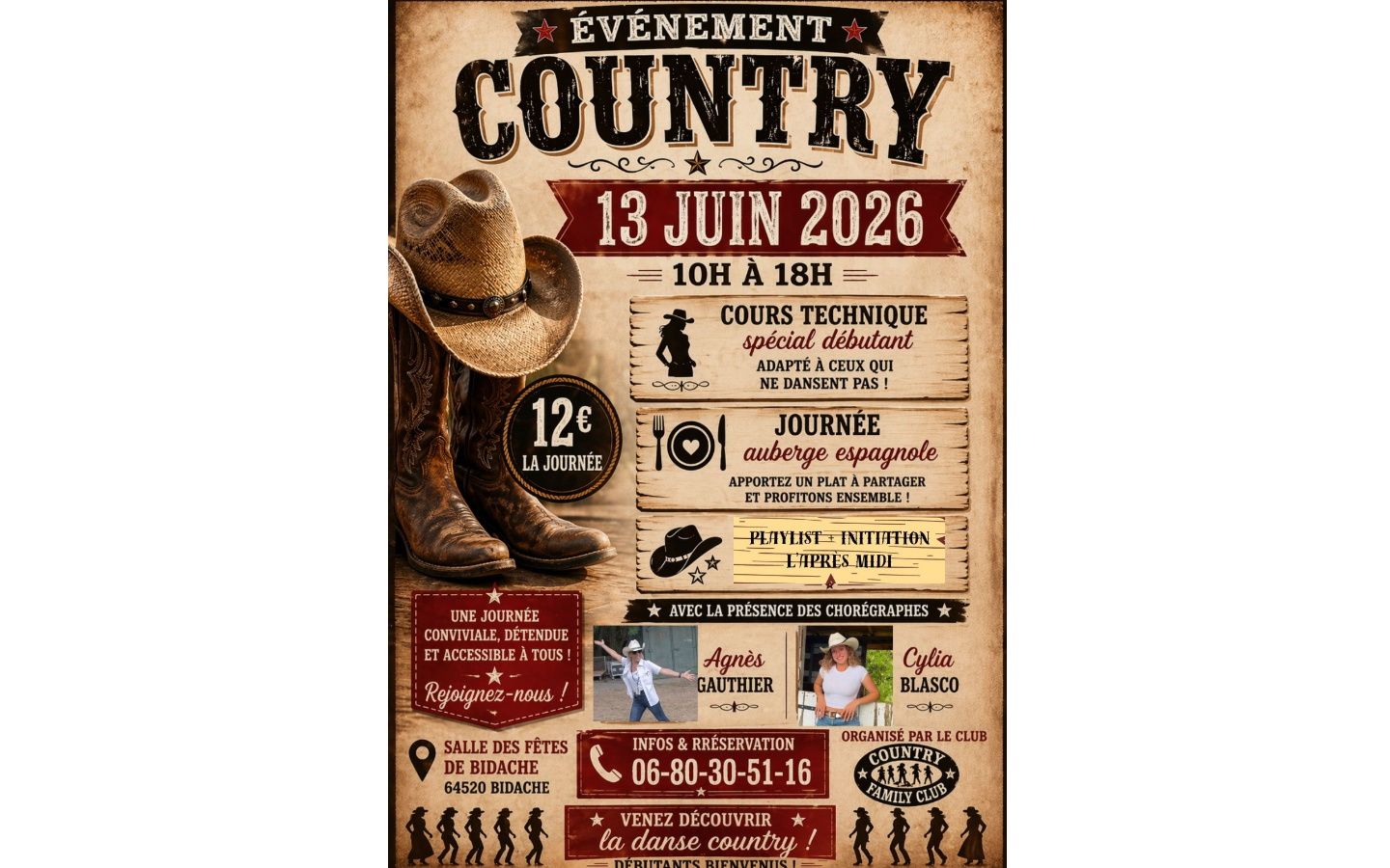 Journée country spécial débutant