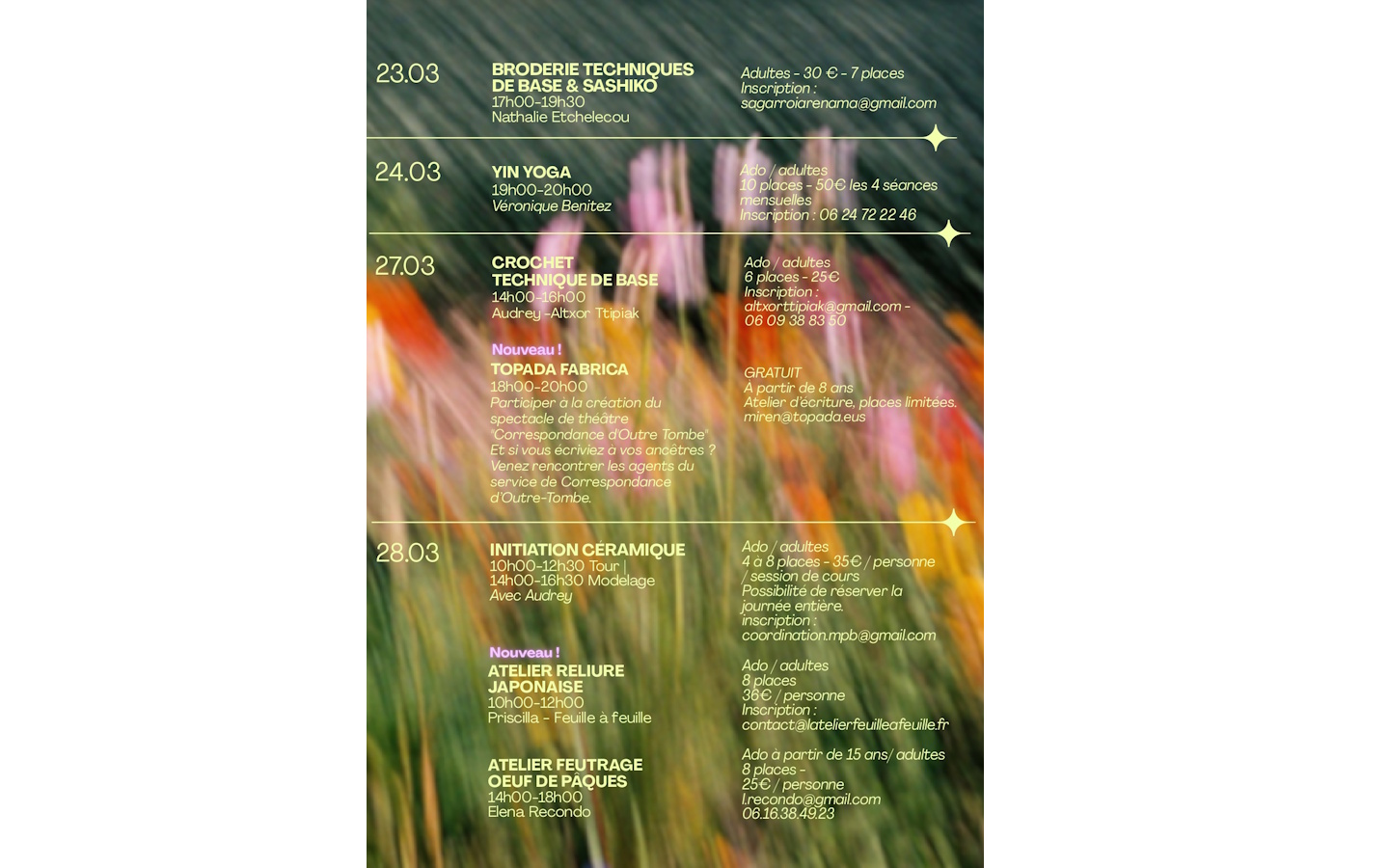 Ateliers Manufacture Pays Basque - Yin Yoga