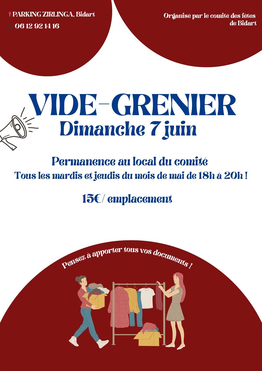 Vide-grenier organisé par le Comité des Fêtes