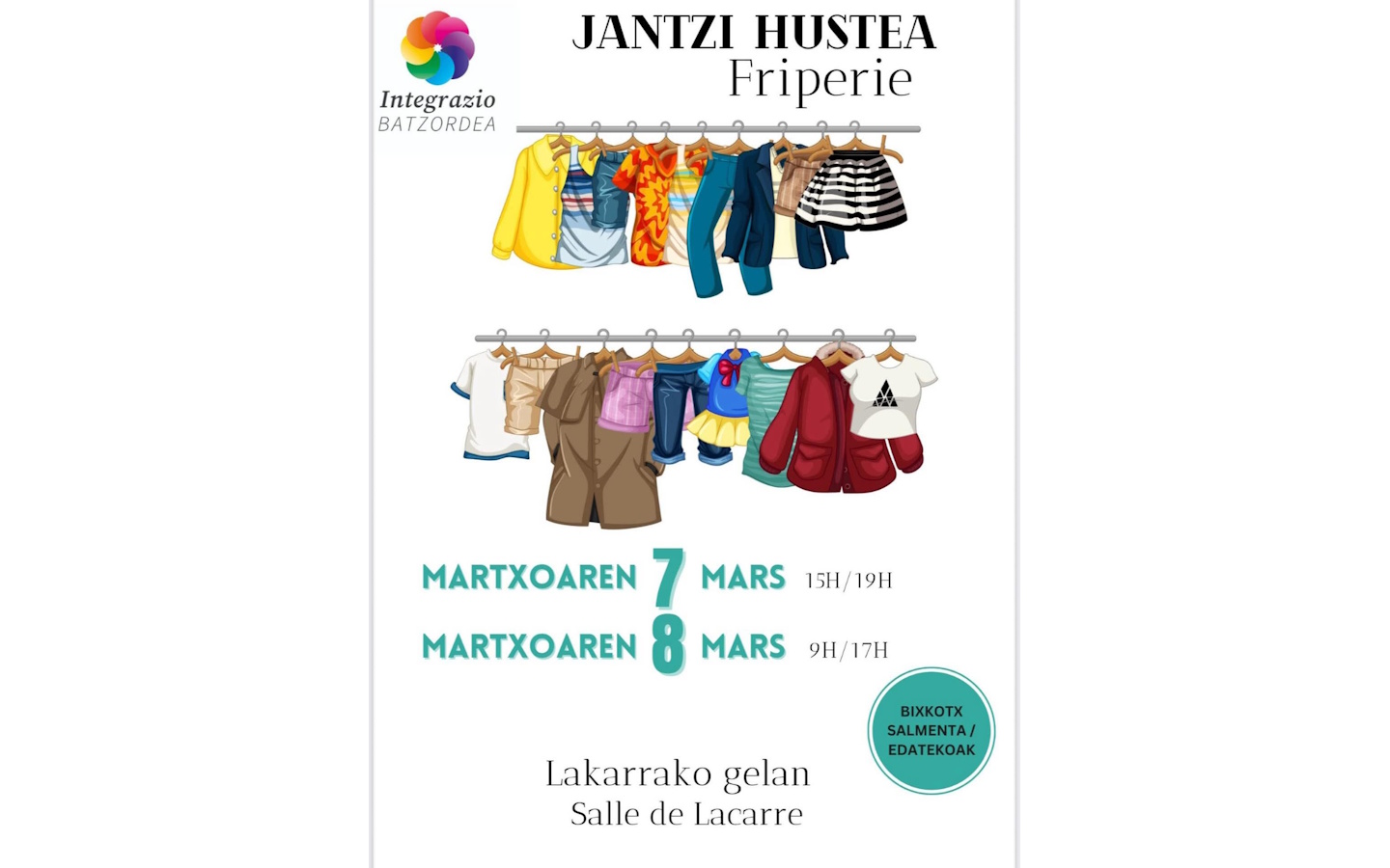 Friperie : Jantzi hustea