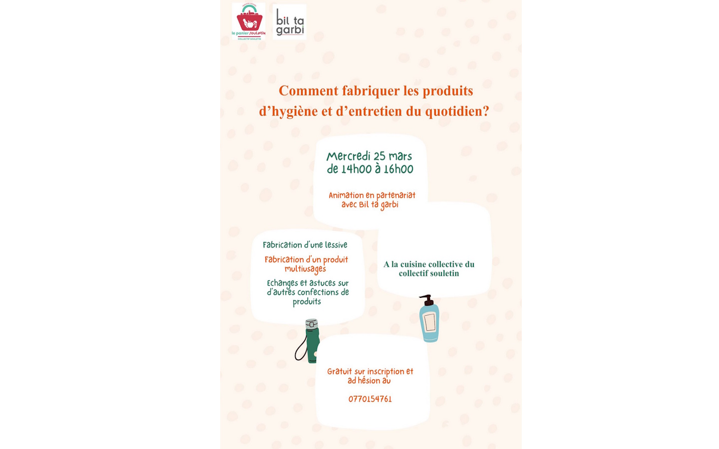 Atelier fabrication de produits d'hygiène et d ...