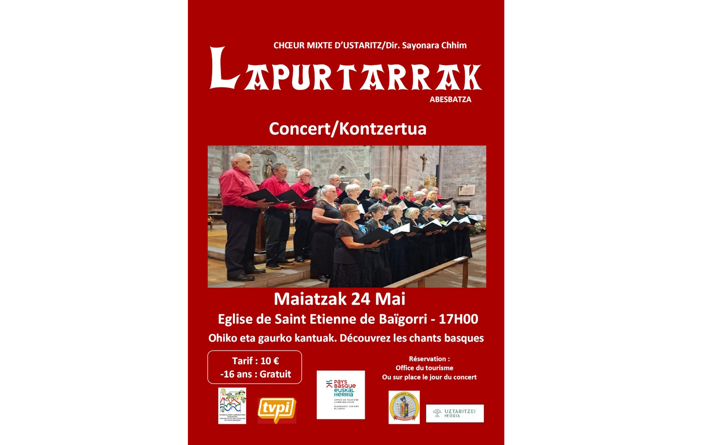 Choeurs basques avec Lapurtarrak