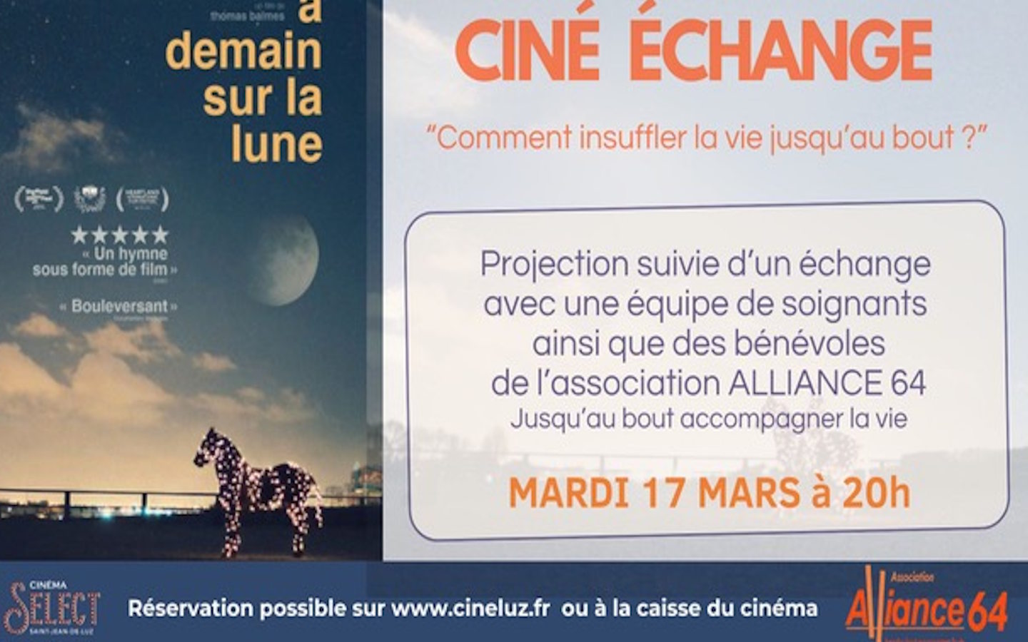 Ciné - Débat : A demain sur la lune