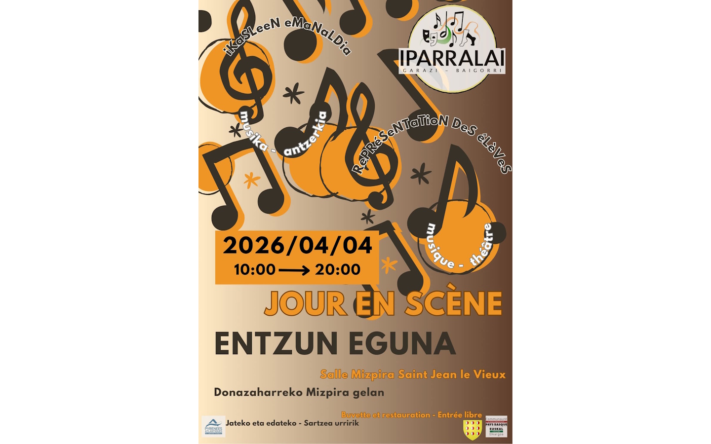Jour en scène : Entzun eguna : théâtre et musique