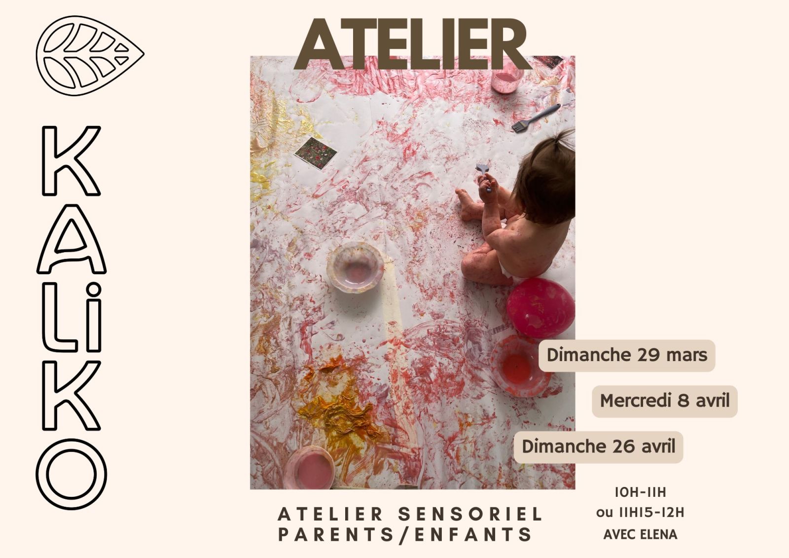 ATELIER SENSORIEL PARENTS / ENFANTS°KALIKO