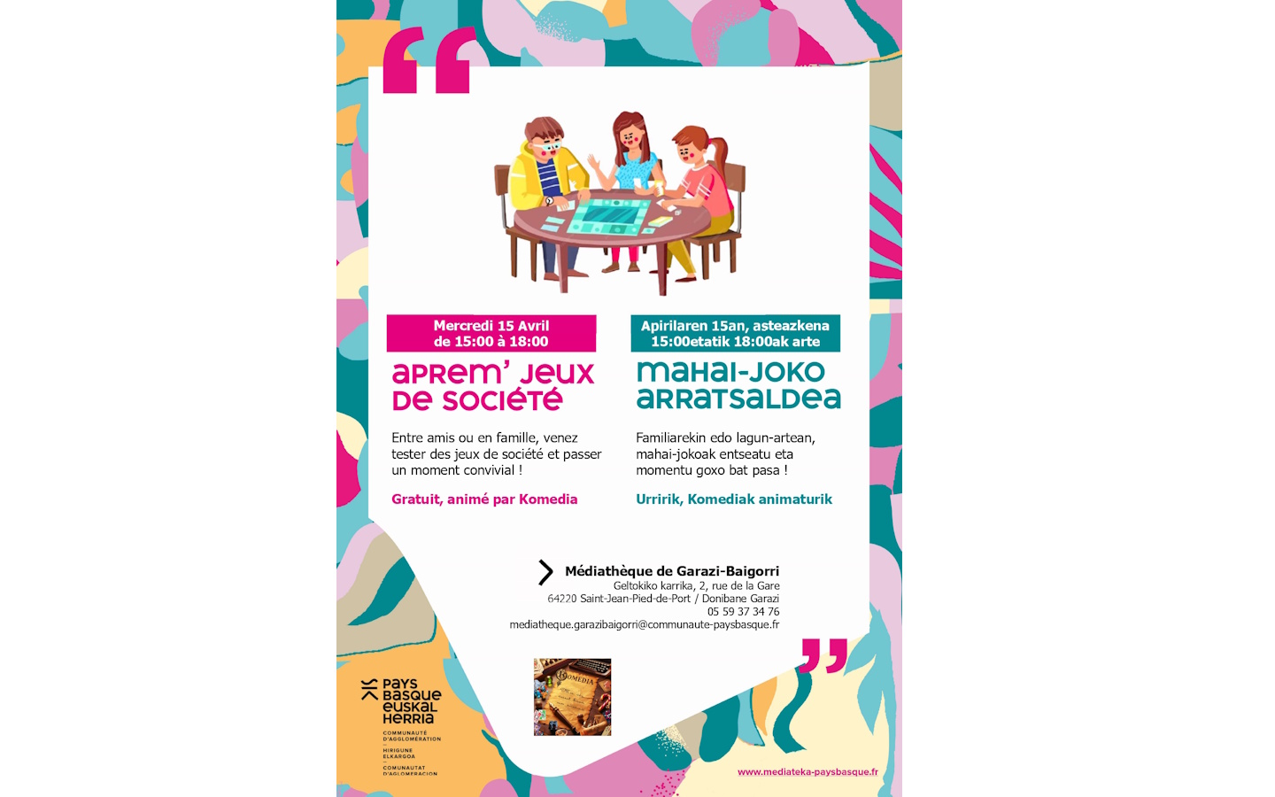 Après-midi jeux de sociétés