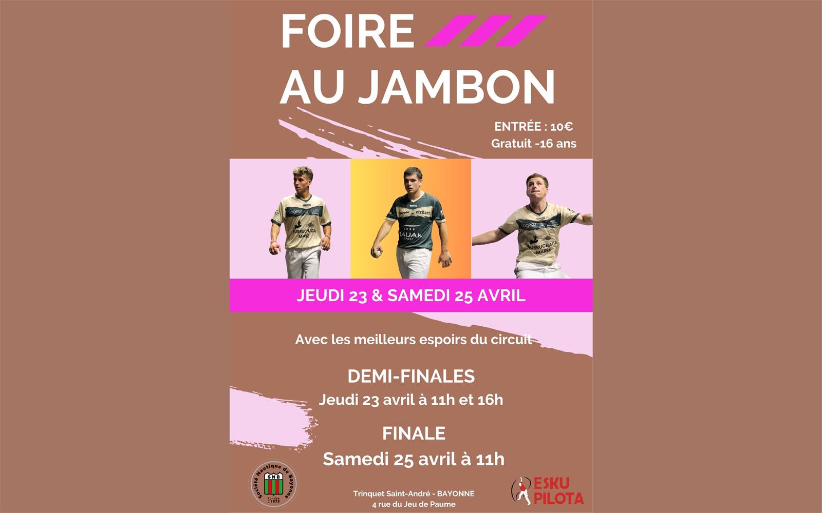 Tournoi main nue Foire au jambon