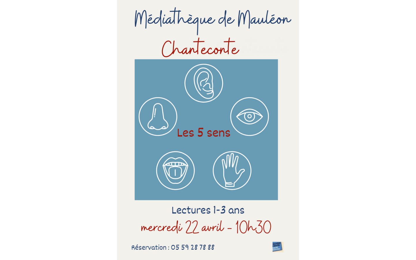 Chanteconte : les 5 sens pour les 1-3 ans