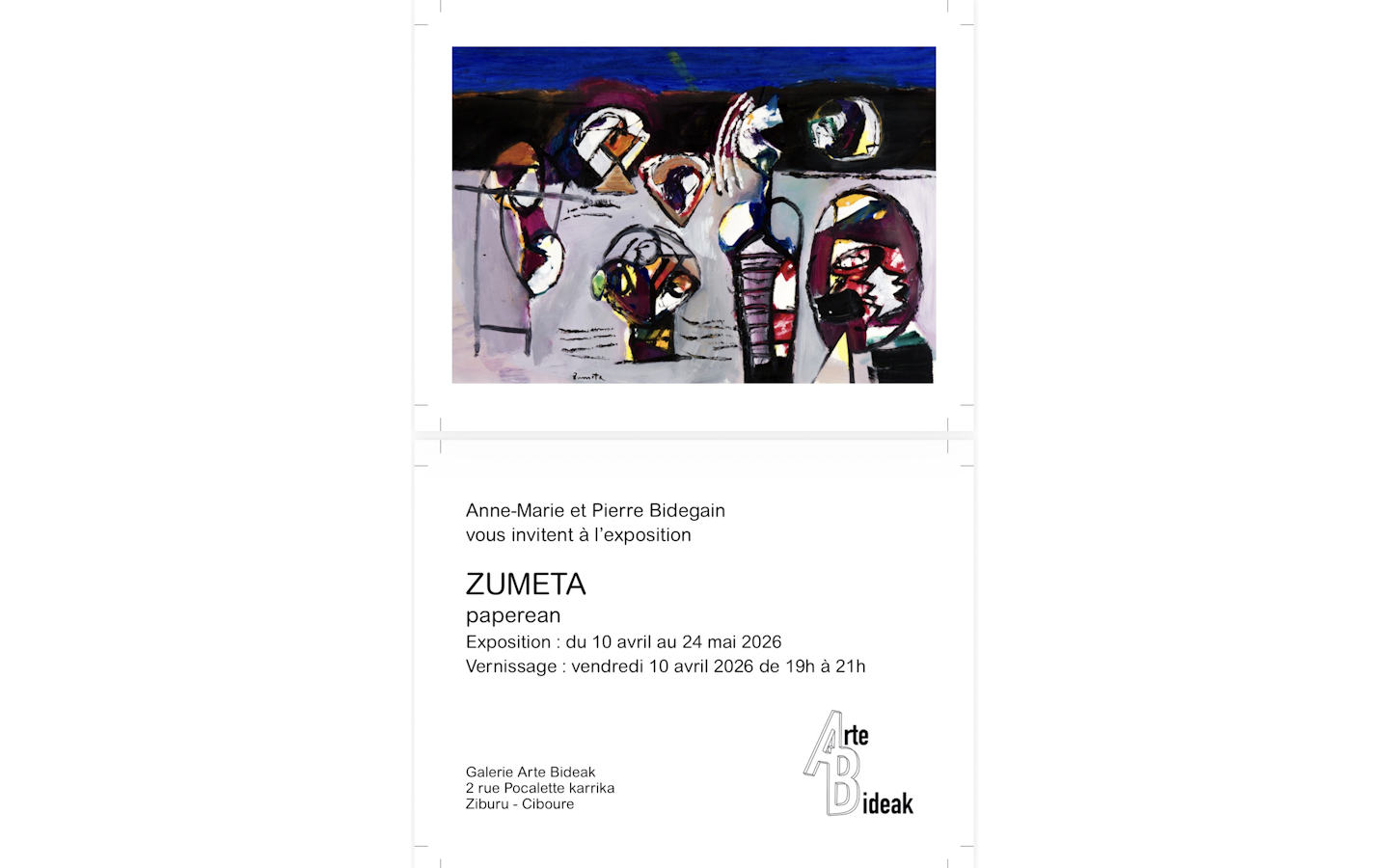 Exposition : Zumeta - Paperean