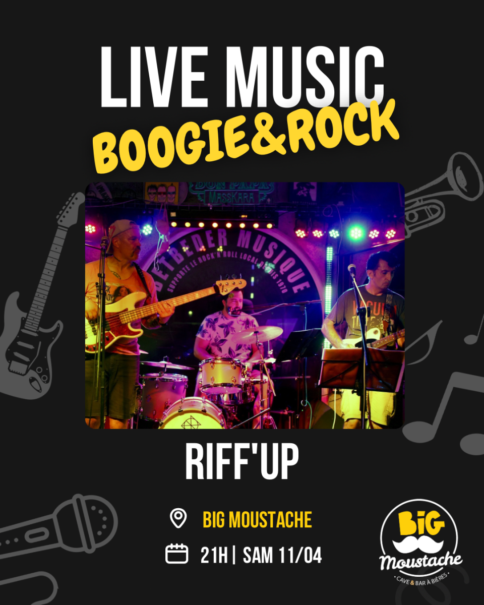 Concert Riff’Up au Big Moustache