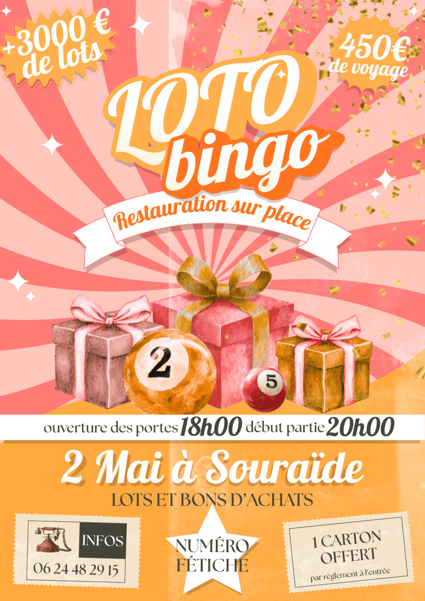 LOTO de l'APE de l'école publique de Souraïde  ...