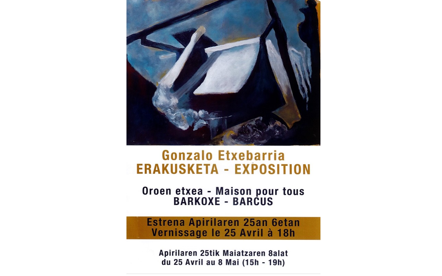 Vernissage de l'exposition de Gonzalo Etxebarria