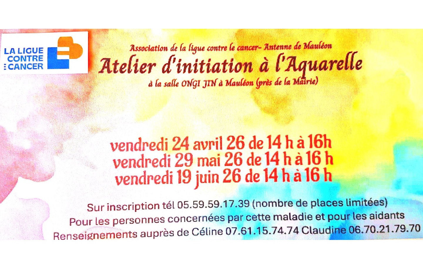 Atelier d'initiation à l'aquarelle