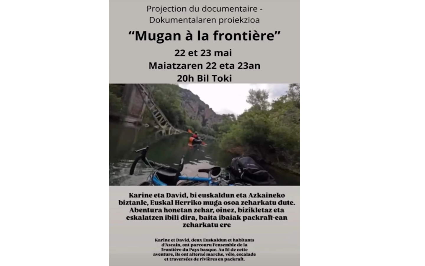 Projection du documentaire "Mugan à la frontière"