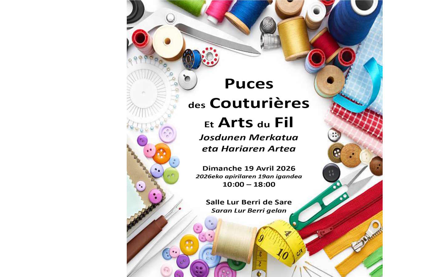 Puces des couturières et arts du fil