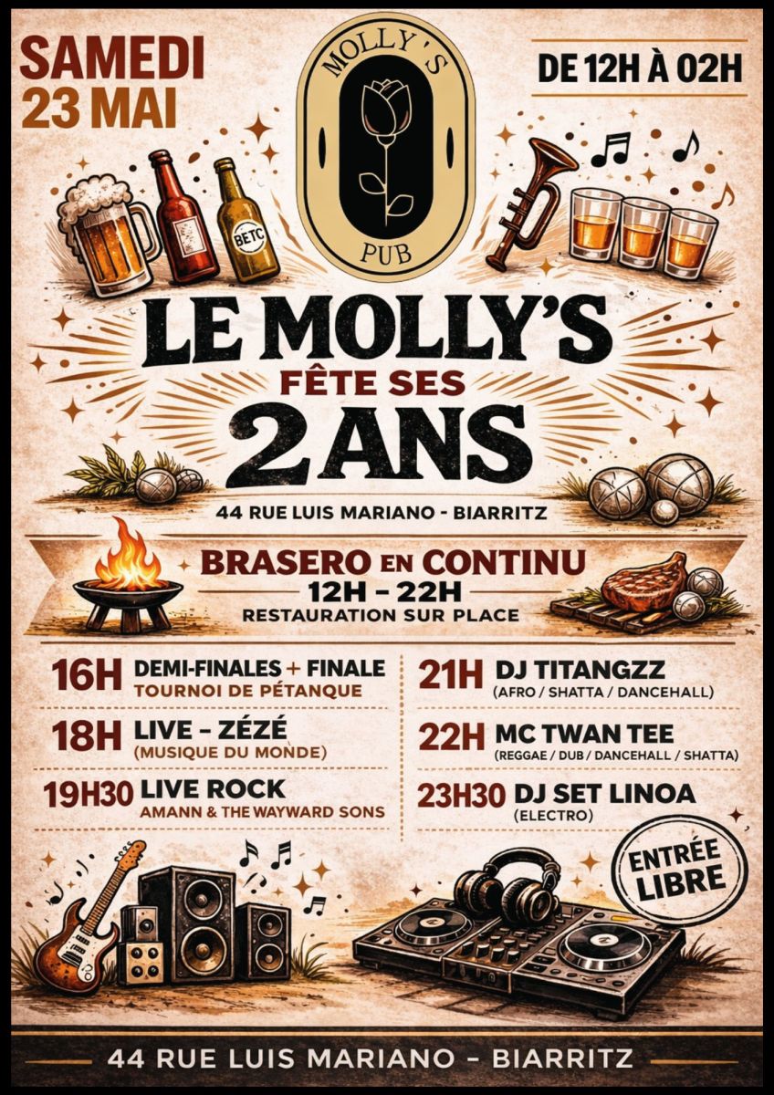 🎉 Le Molly’s Festival 🎉 ZEZE + Amann WS + Tita ...