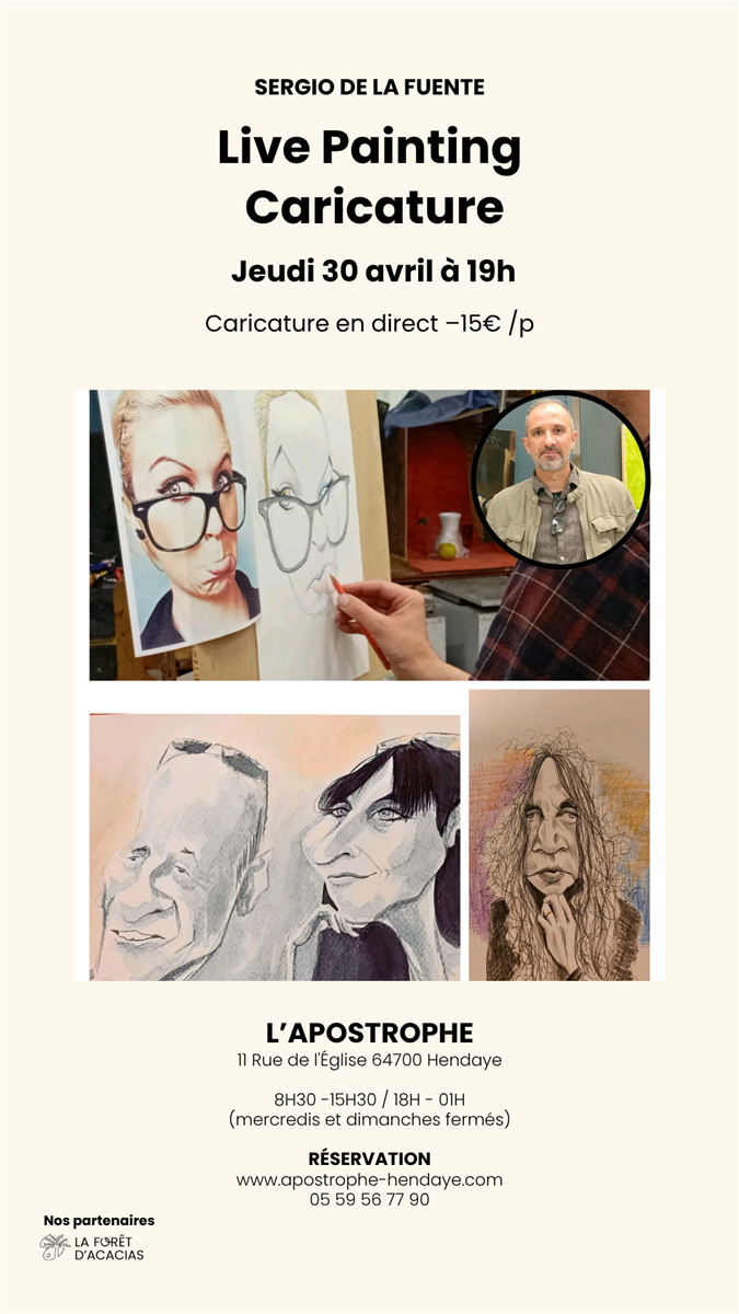 Live painting caricature