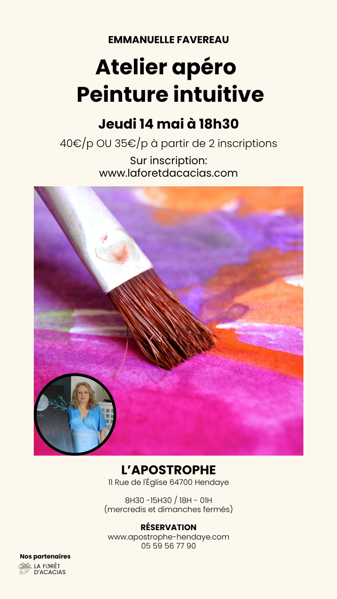 Atelier apéro - Peinture intuitive