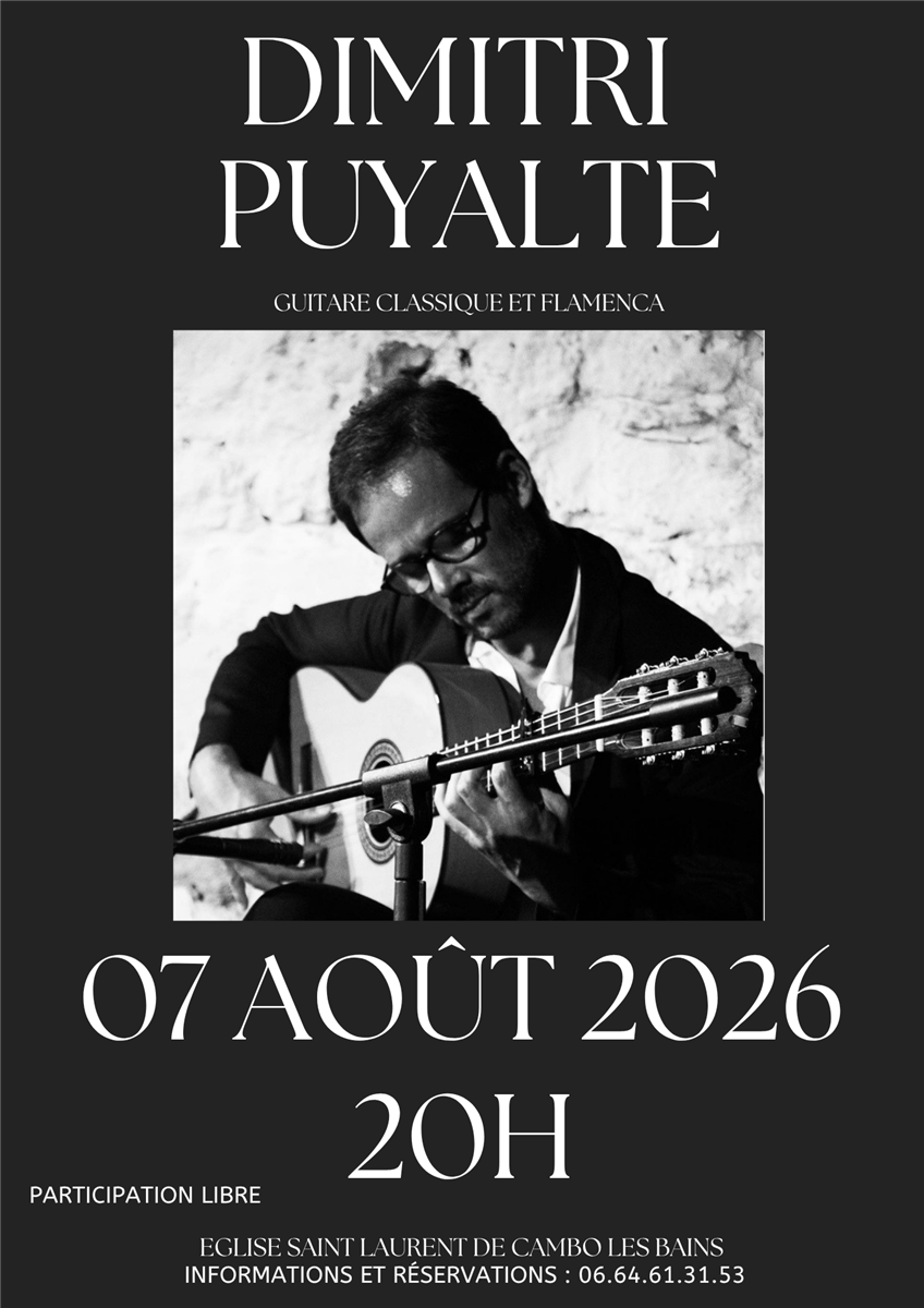 Concert Dimitri Puyalte : guitare classique et ...