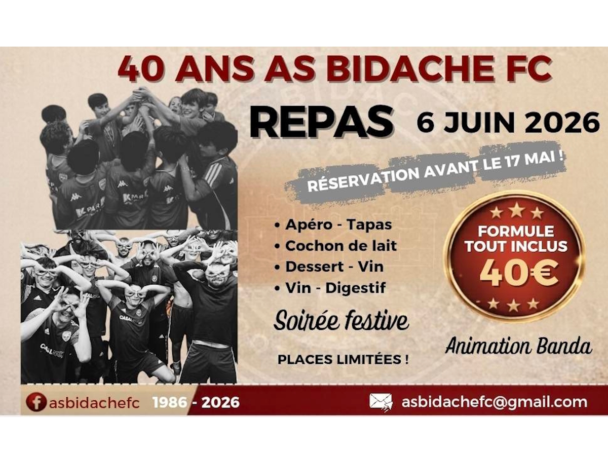 Les 40ans de l'AS Bidache FC