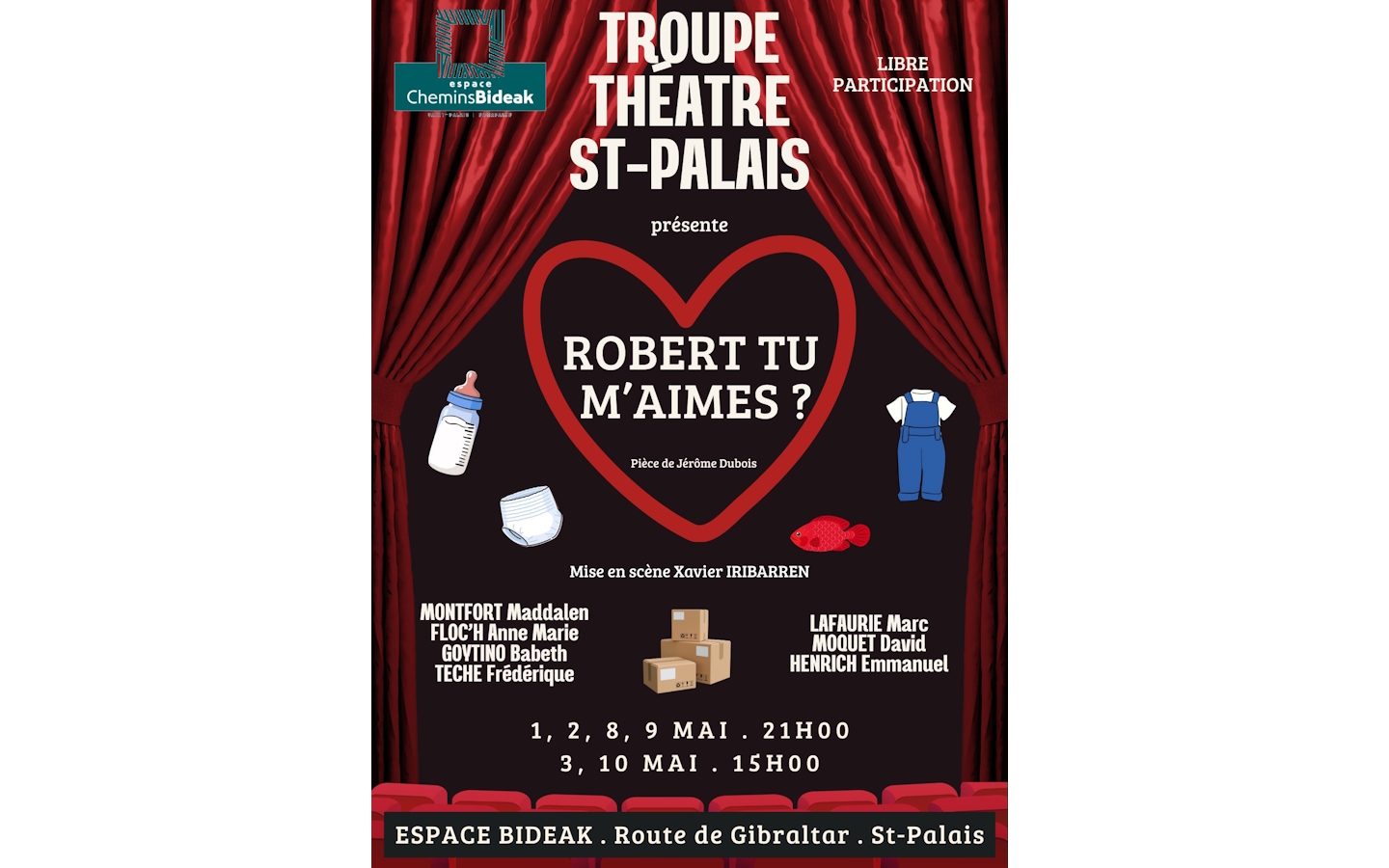 Théâtre : "Robert...tu m'aimes?"