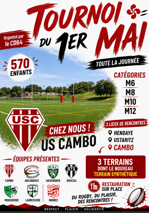 Tournoi de rugby mixtes enfants