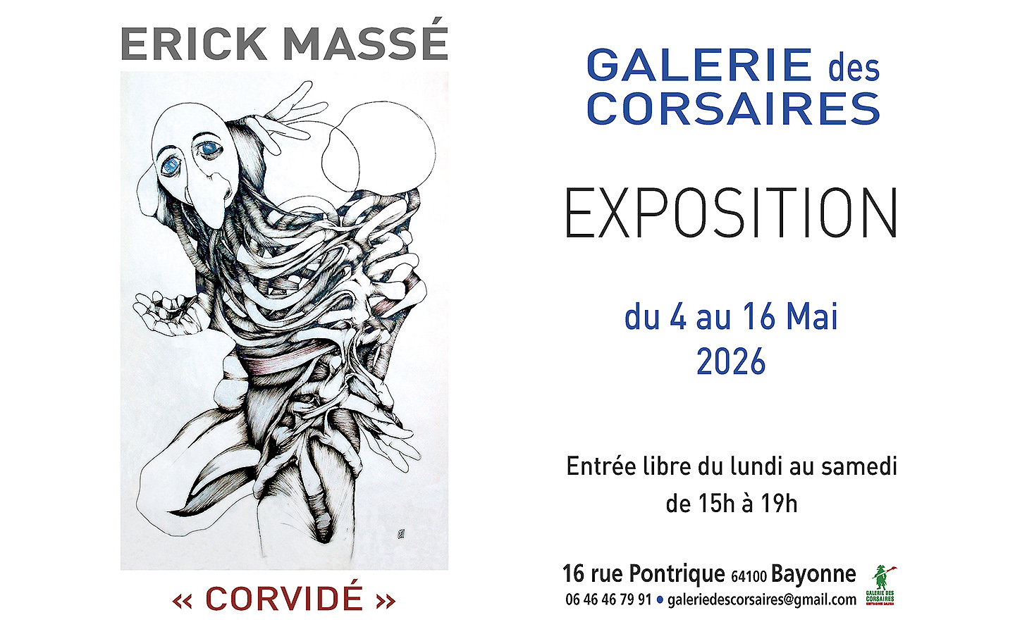 Exposition à la Galerie des Corsaires : Corvidé
