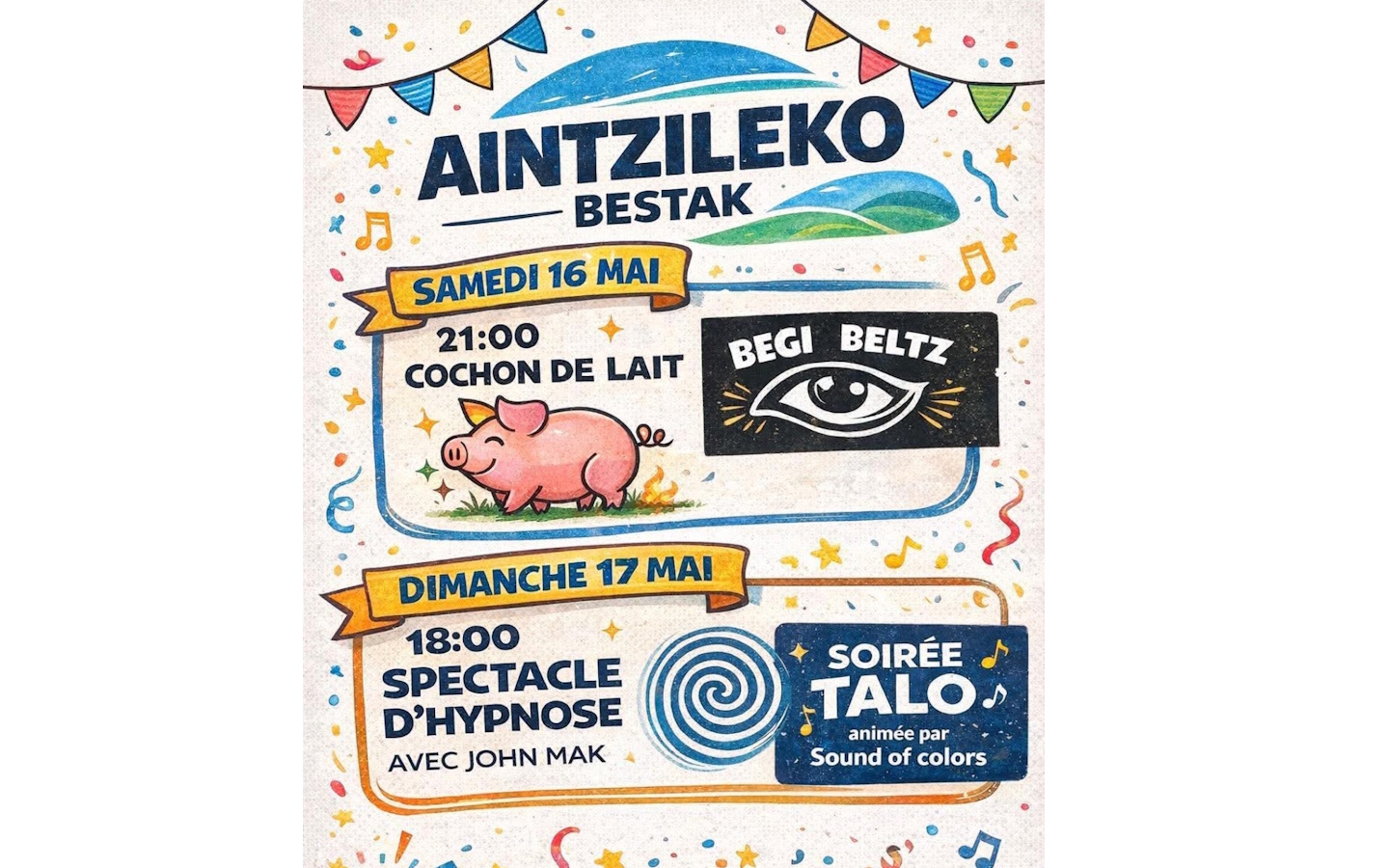 Fêtes de village : spectacle d'hypnose et soir ...