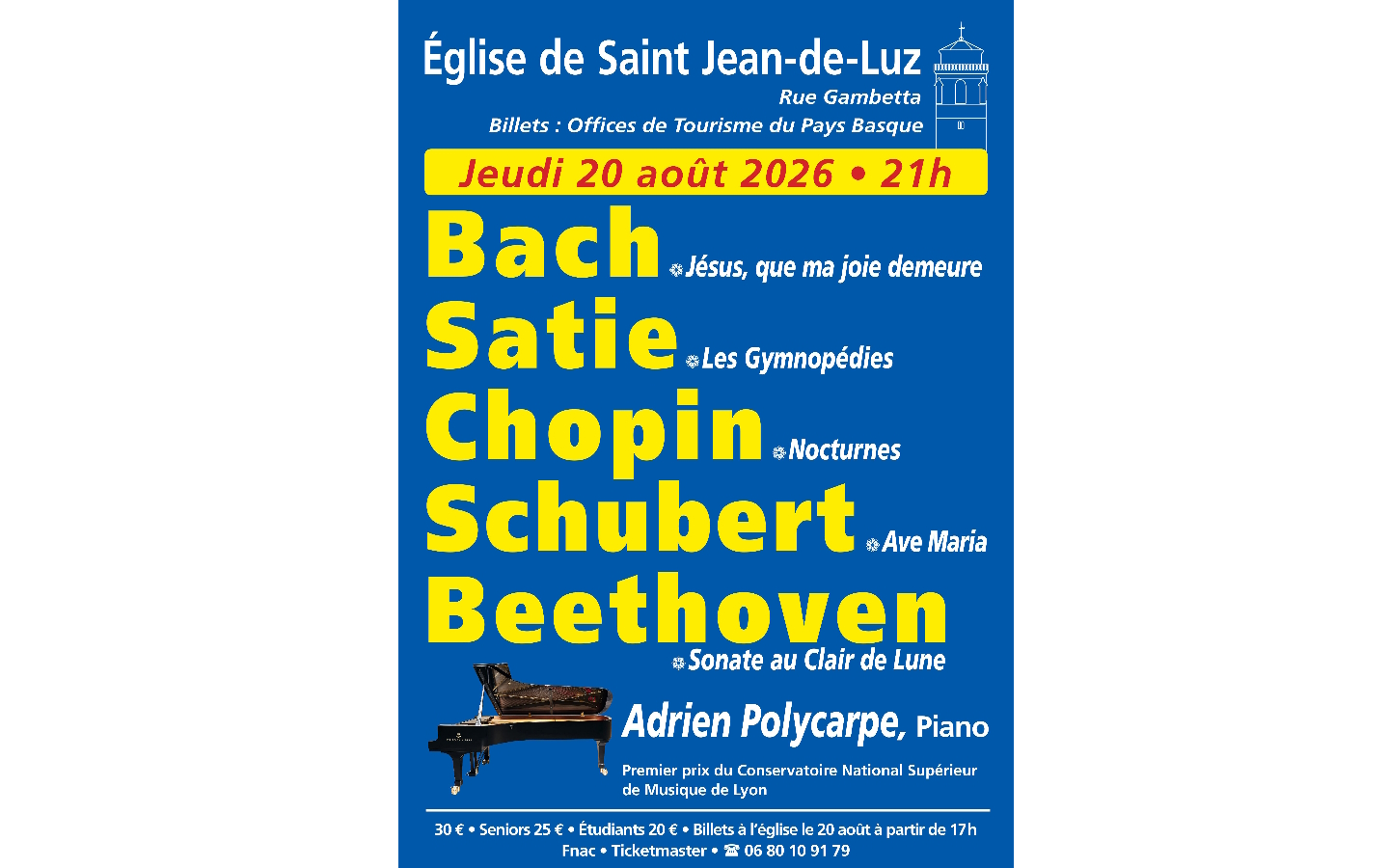 Concert en l'église de Saint-Jean-de-Luz