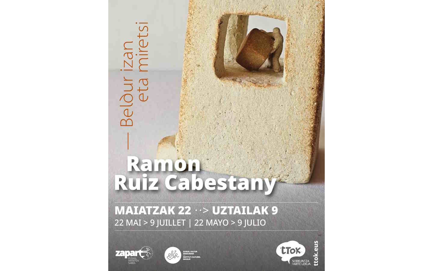 Exposition de Ramon Ruiz Cabestany : "Beldur i ...