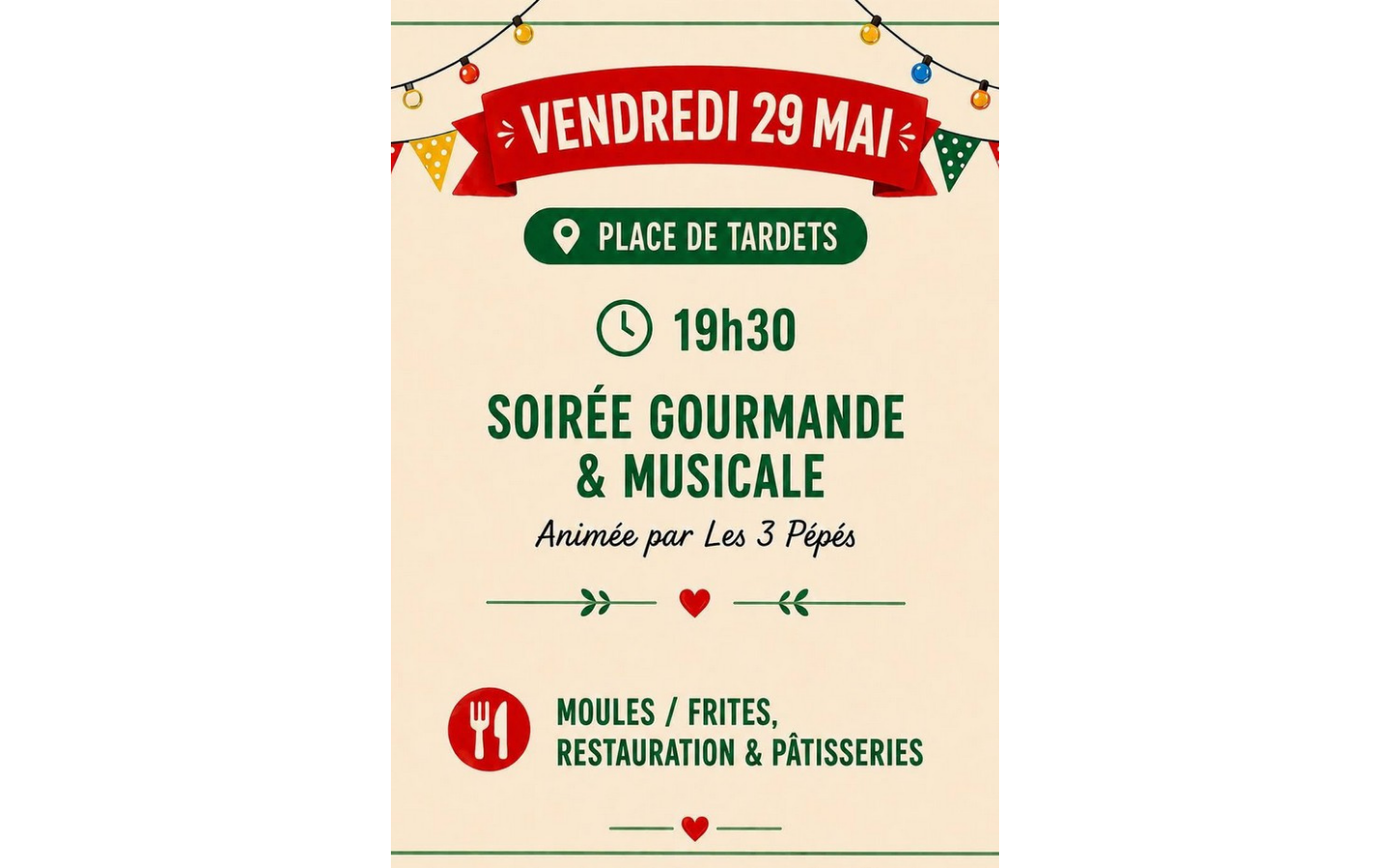Animation commerciale : soirée gourmande et mu ...