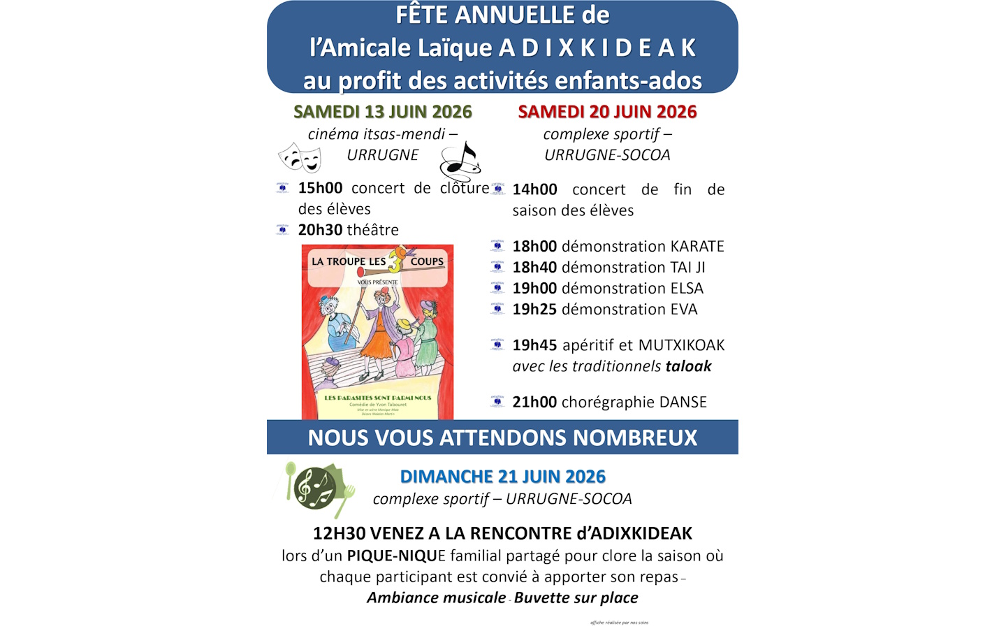 Fête de l'Amicale Adixkideak