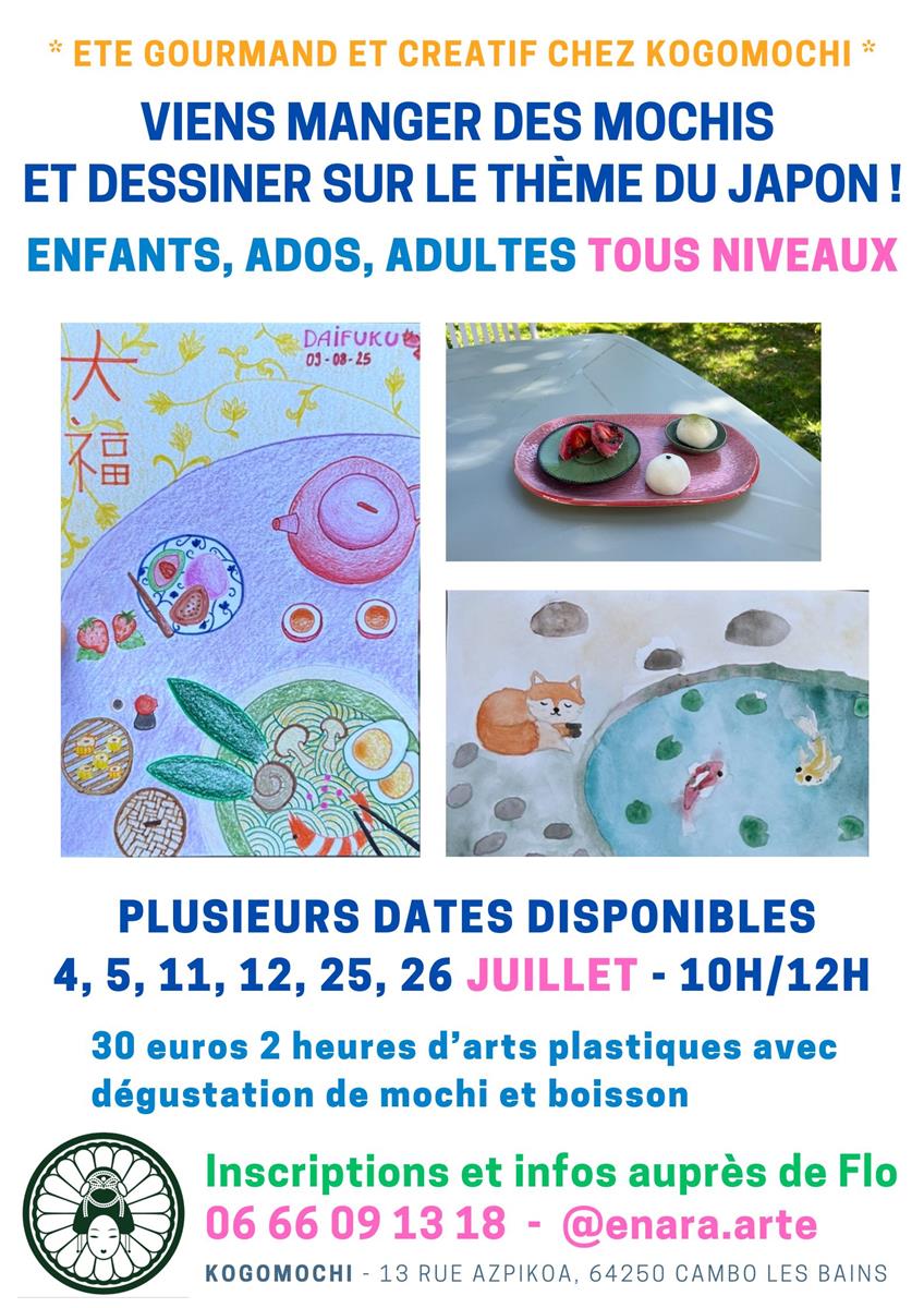 Atelier peinture et dégustation de mochis