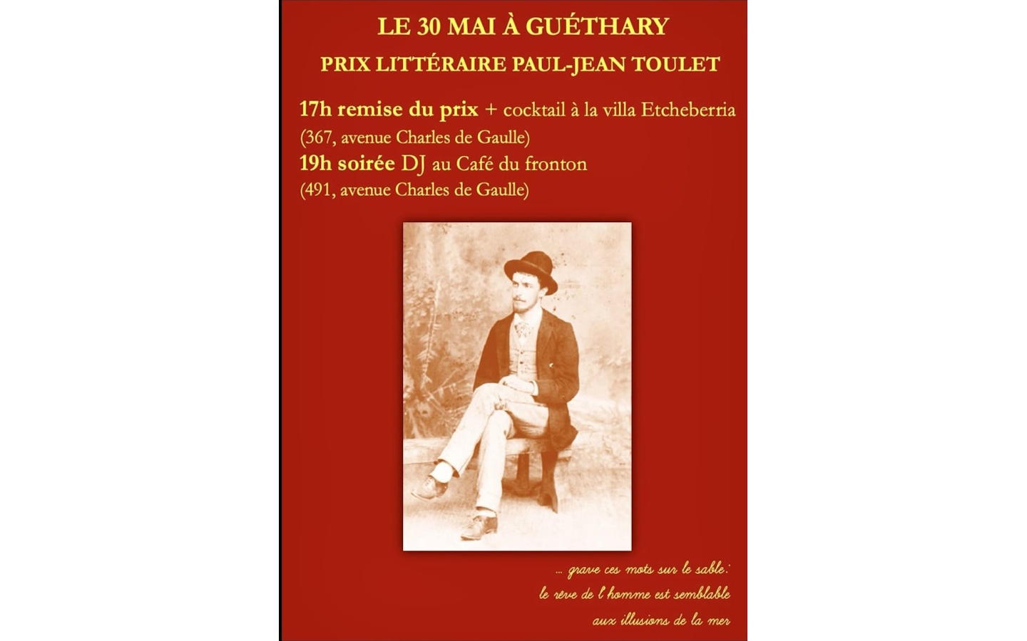 Remise du Prix littéraire Paul-Jean Toulet