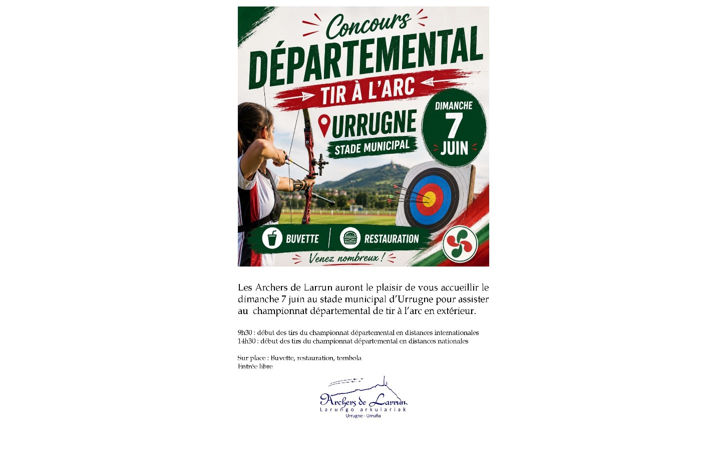 Concours départemental de tir à l'arc