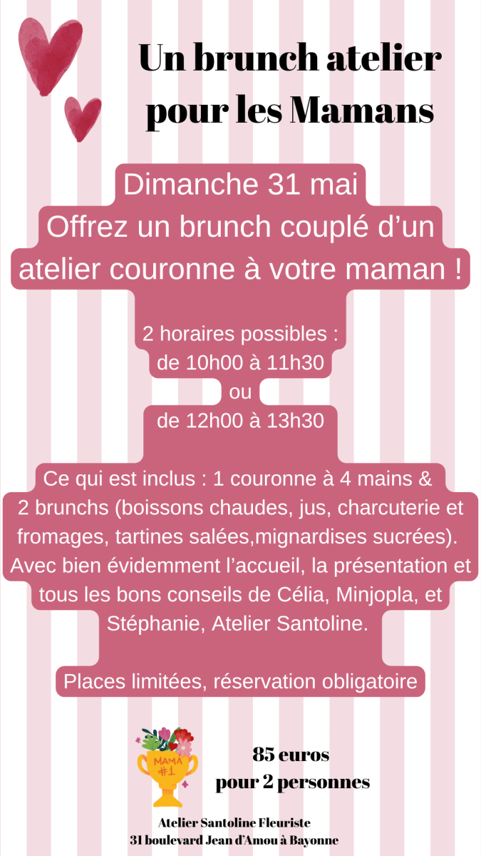 Atelier floral et Brunch pour la fêtes des mères !