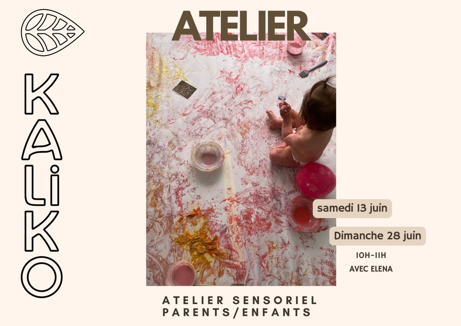 ATELIER SENSORIEL PARENTS / ENFANTS°KALIKO