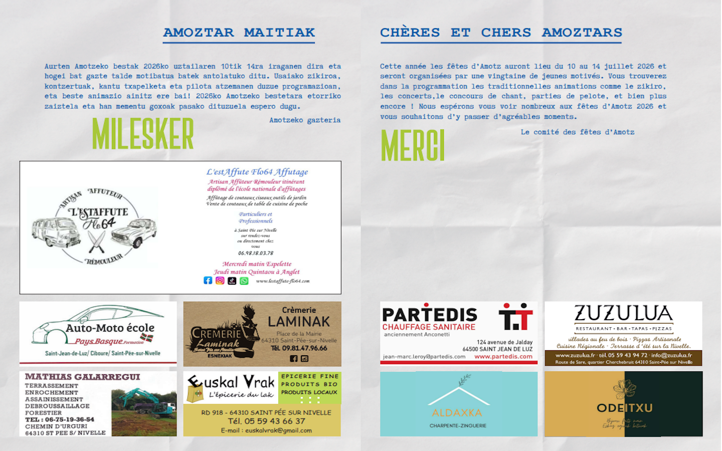 Fêtes d'Amotz 2026