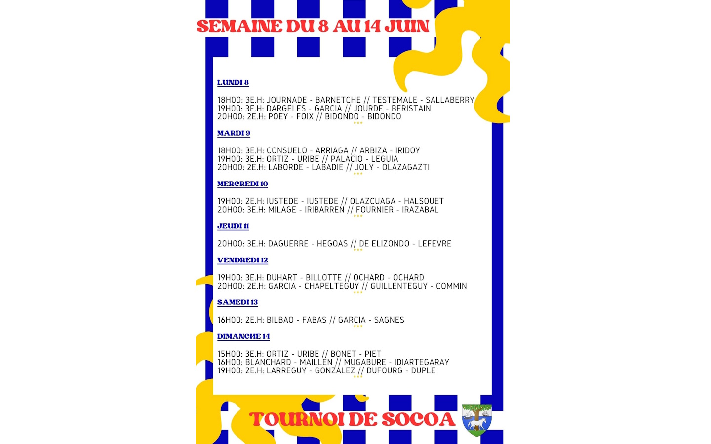 Tournoi de pala, Socoa.