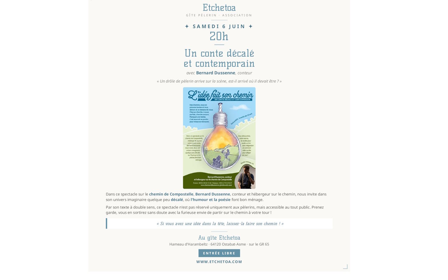 Soirée Mutxiko + auberge espagnole